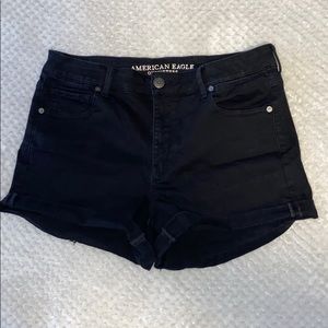 LIGHTLY WORN Black Hi-Rise Shorts